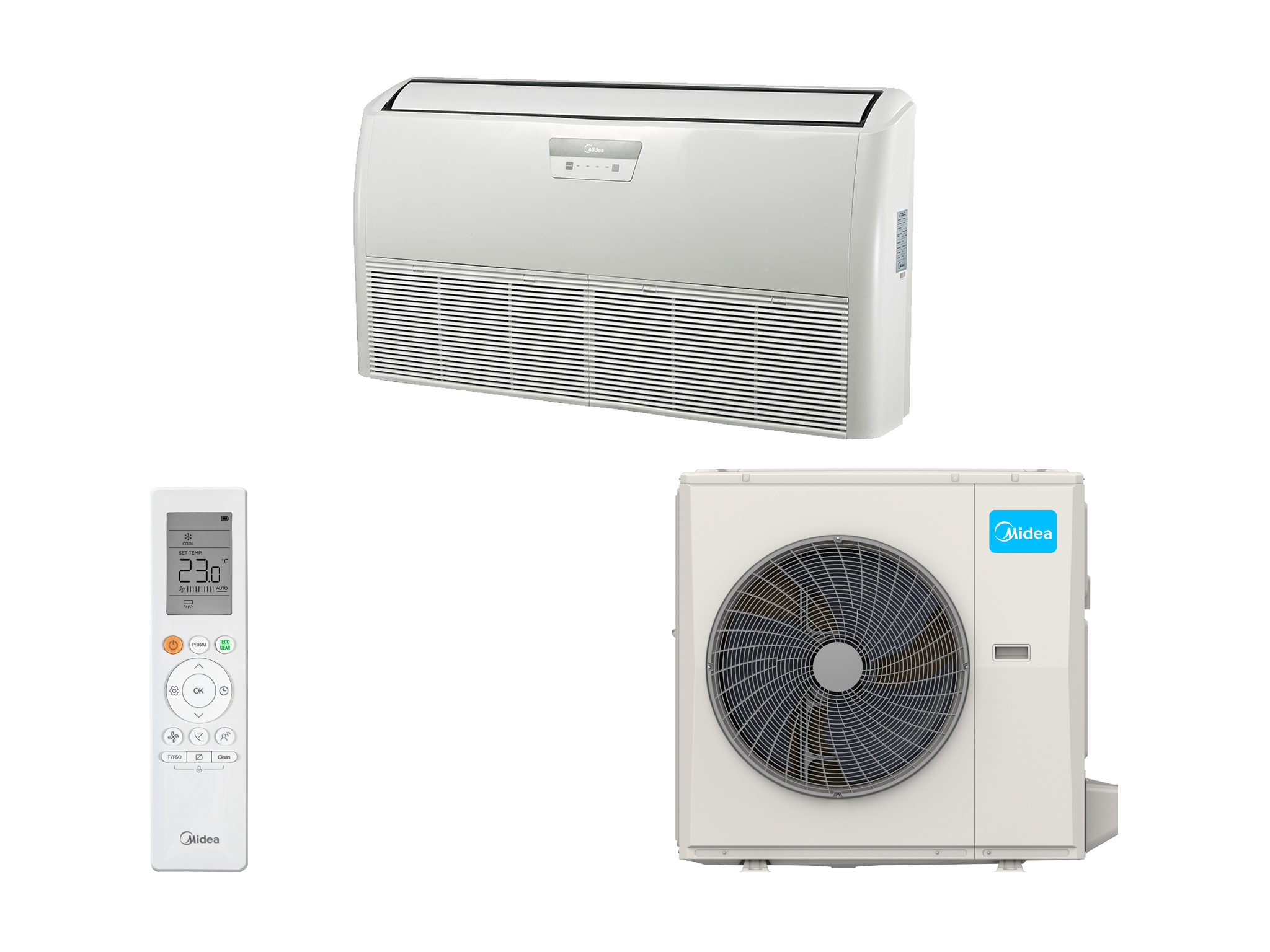 Сплит-система Midea напольно-потолочного типа серия MUE(U) MUE-48HRFNX(GA)/MOA1U-48FQN8G1
